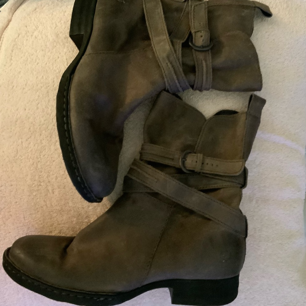 ❤️BORN Vintage Leather Upper, Lined Moto Boots Sz 10M❤️